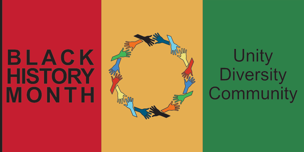 Collingwood’s Black History Month Flag, courtesy of the Unity Collective