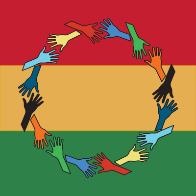 Collingwood’s Black History Month flag.
