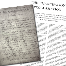 Emancipation Proclamation, courtesy of Sheffield Park Black History and Cultural Museum