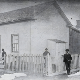 Historic photograph of early Black settlement area in Collingwood