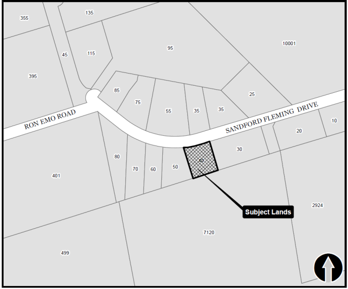 Location Map 40 Sandford Drive., Collingwood, ON 