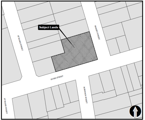 Location Map depicting 121 Hume Street, Collingwood, ON D11420