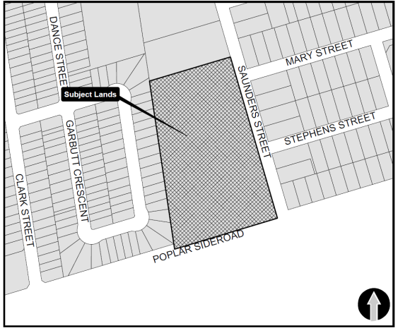 Location Map of 50 Saunders Street, Collingwood, Ontario