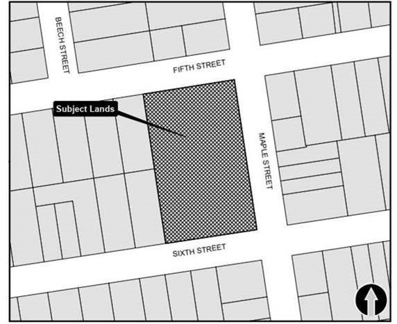 Location Map 400 Maple Street, Town of Collingwood