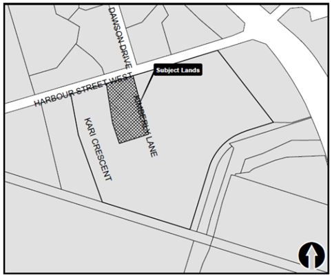 Location Map of Royal Windsor on Kimberly Lane in Collingwood, ON Balmoral Village