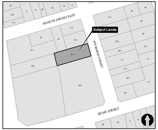 Location Map of 276 Ste. Marie St., Collingwood, ON 