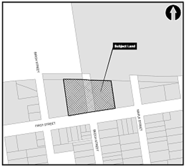 Location Map of 175 First St., Collingwood Ontario