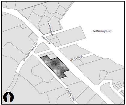 A location map for Waterston Townhouse Collingwood, Ontario located Highway 26 west