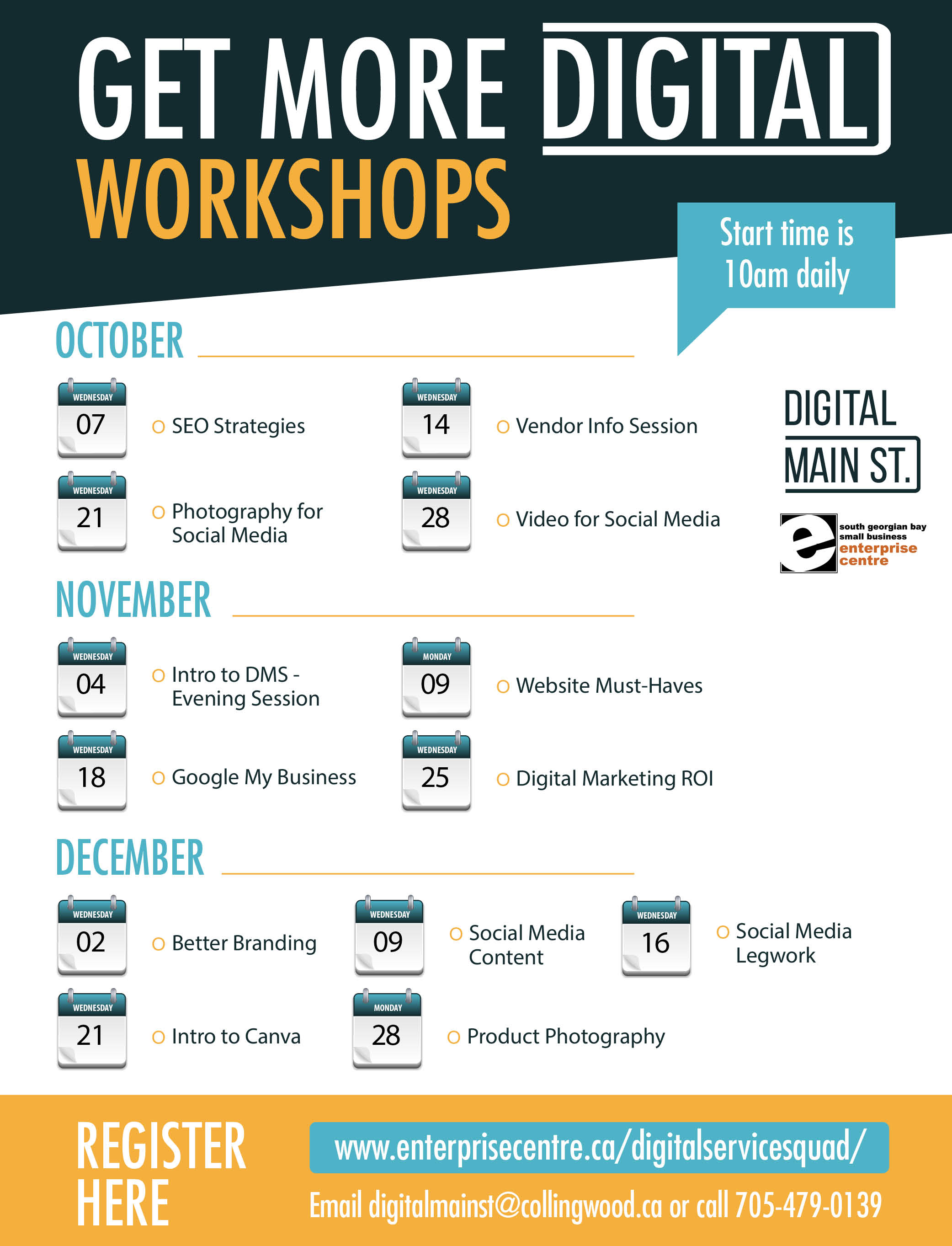 Collingwood Launches Get More Digital Calendar Town of