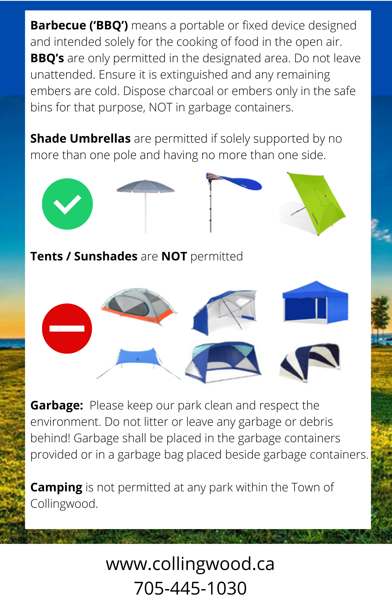 Park Rules Brochure Page 2