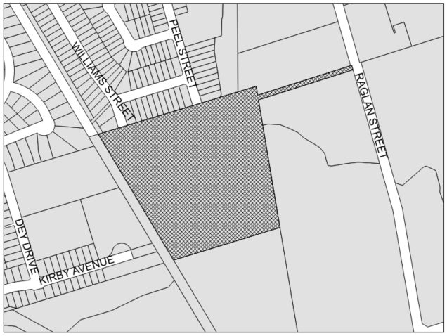 Location Map of 452 Raglan Street, Collingwood, Ontario, County of Simcoe
