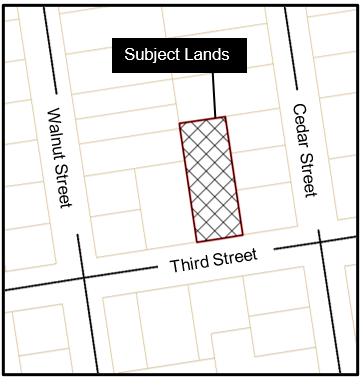 map of 329 Third St.