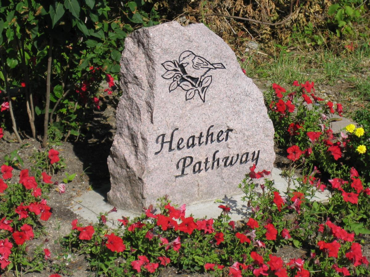 Healther Pathway trail marker image