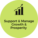 Support & Manage Growth & Prosperity