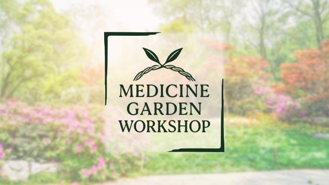 Graphic for workshop capturing a blooming garden