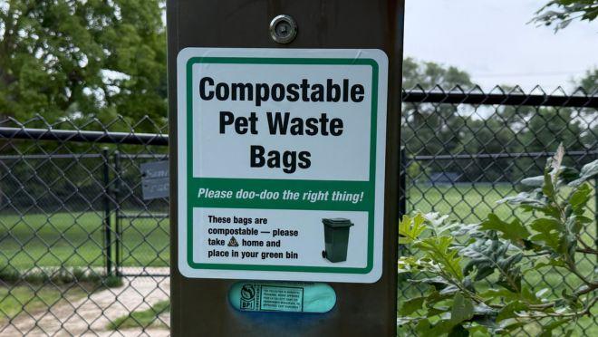 Compostable Pet Waste bags dispenser