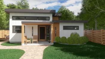 front rendering of the Oasis building