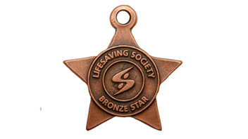 Bronze Lifesaving Society star for Bronze Star certification.