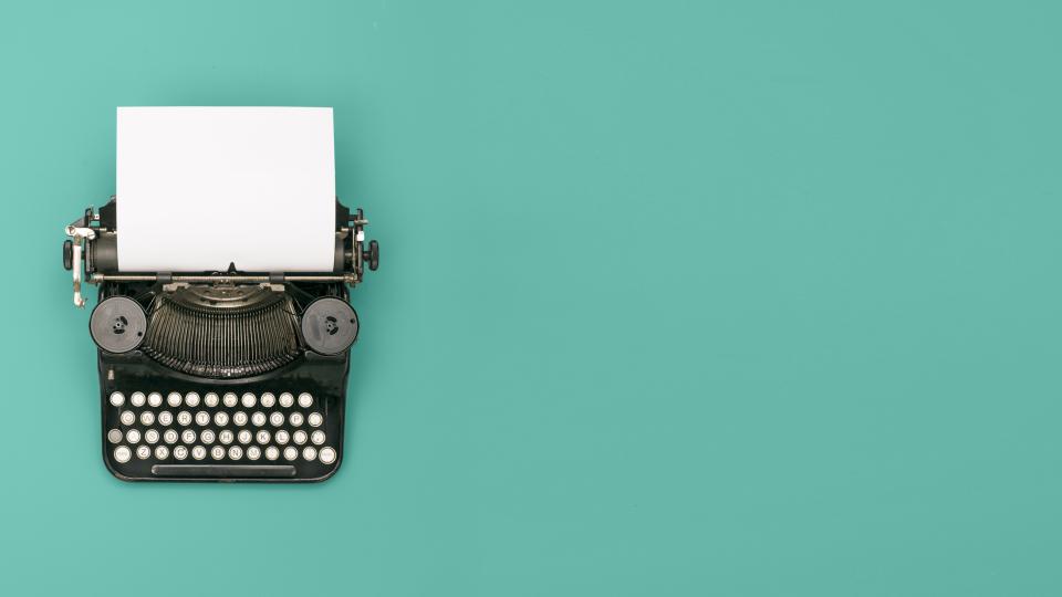 Old fashioned typewriter