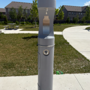 grey water bottle refill station