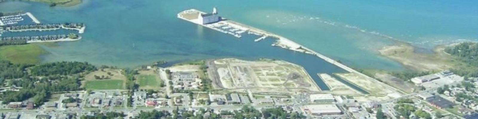 Panorama of the town of Collingwood in the county of Simcoe.