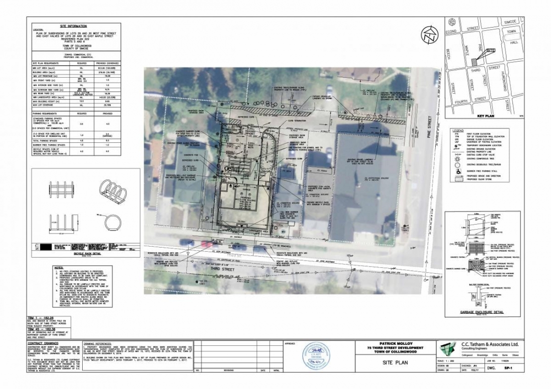 Site Plan for 75 Third Street