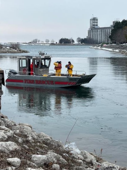 rescue boat in Collingwood Harbour