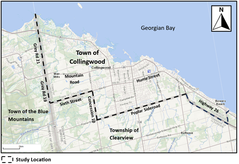map of study area