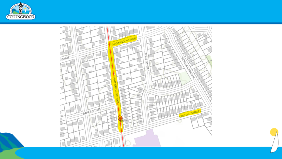 road closed Katherine St between Collins St and Manning Ave