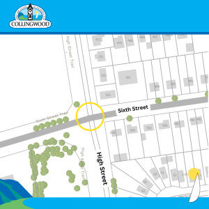 map of sixth and high street