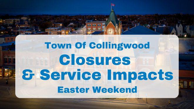 Municipal closures Easter Weekend
