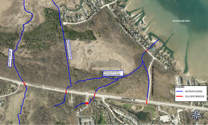 Hwy 26 drainage Improvements map