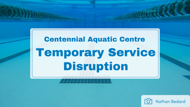 Blue Text on White background for the Town of Collingwood Service disruption