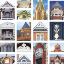 collage of heritage buildings and wood windows