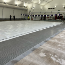 photo of pool cover over centennial pool