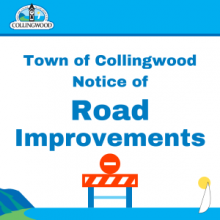 Notice of road improvements