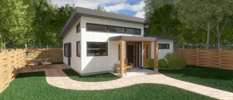 front left exterior rendering