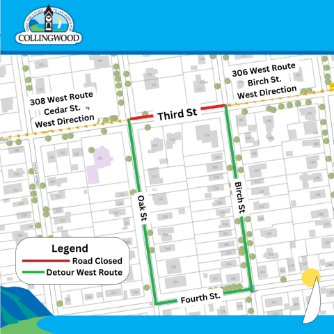 Third Street closure and detour