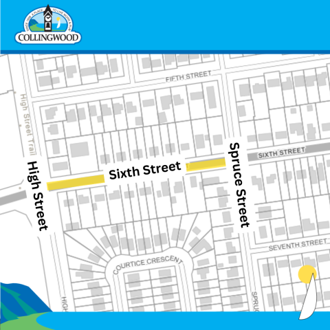map of sixth street road closure