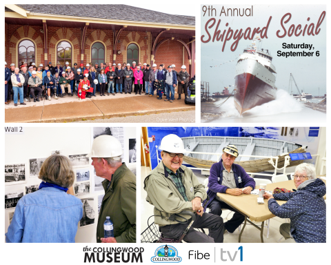 collage of images representing upcoming events at the collingwood museum