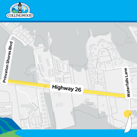 map of highway 26 highlighted