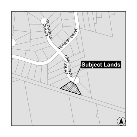 Site Location of 11 Craigleith Court