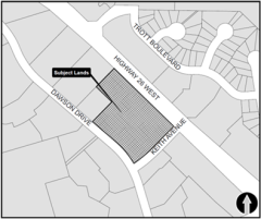 Location Map for the 19 Keith Ave in Collingwood, ON