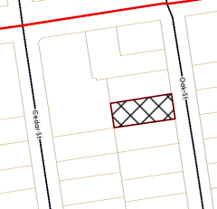 Location Map for the project known as 32 Oak Street, a Commercial Building with Apartments Above Town of Collingwood, ON Location Map for 32 Oak Street in Collingwood, ON