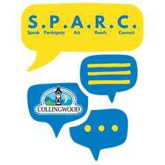 Promotion for SPARC in the Park event featuring speech bubbles