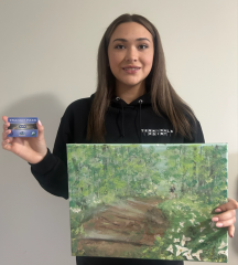 Alysha with art