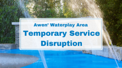 Blue Text on White Background for Town of Collingwood Service Disruption