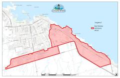 Map of affected areas of Collingwood under boil water advisory 