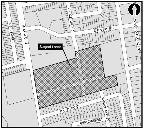 Location Map for Trails of Collingwood