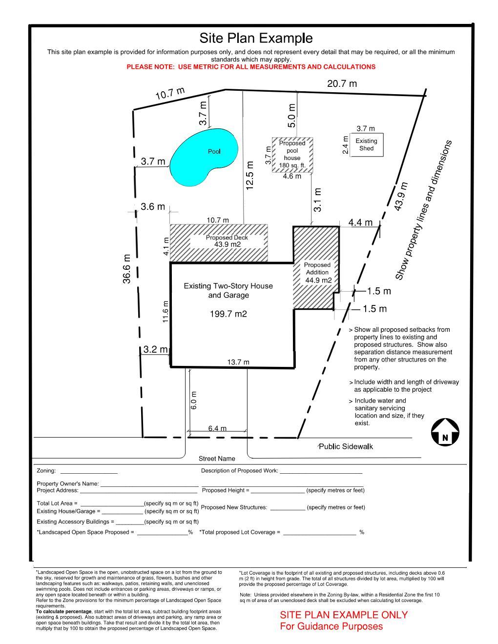 Sample Site Plan
